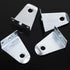 2 Inch Metal Hold Down Brackets and Pins, Blind Brackets for Horizontal Blinds Shades Windows Doors (8)