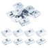 uxcell 10Pcs M4 T Nut Tee Sliding Slot Nuts, Nickel Plated Fastener for Aluminum Extrusion Profile 4040 Series