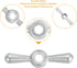 01-5095 1Pcs Replacement,16 uxcell Hose Bib Tee Handle, Metal Outside Hose Bib Handle Point Broach Outside Faucet Hose