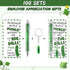Sayglossy 100 Set Employee Appreciation Gifts Bulk Christmas Pickle Keychain for Coworker with Thank You Cards Fancy