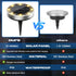 2 Pack IP68 Peasur Solar Ground Lights Outdoor, Flat Solar Powered Disc Lights, Waterproof, Anti-Rust, Landscape