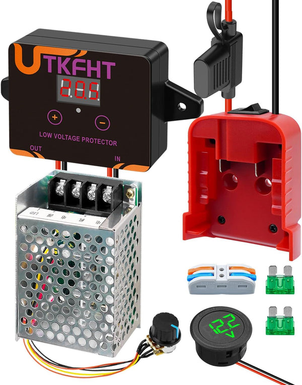 UTKFHT Upgrade Power Wheel Adapter Kit Compatible with Milwaukee M18 18V Battery with