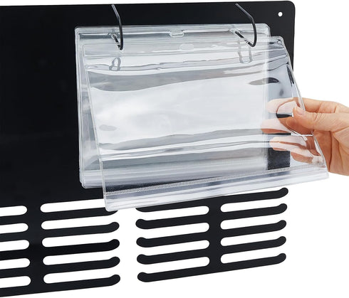 SUPERDANT 20 PCS Running Medal Hangers Race Bib Display Vinyl Protector Sheets