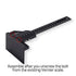 Scriber Gauge Precision Marking Tool, Measuring Ruler, Layout Square, Thickness Gauge for Woodworking Projects