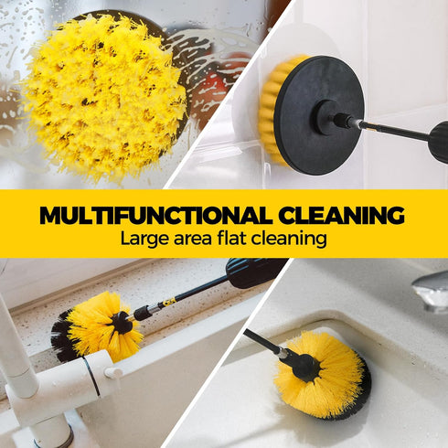 6Pack Set Holikme Drill Brush Power Scrubber Cleaning Brush Extended Long Attachment All Purpose Drill Scrub Brushes
