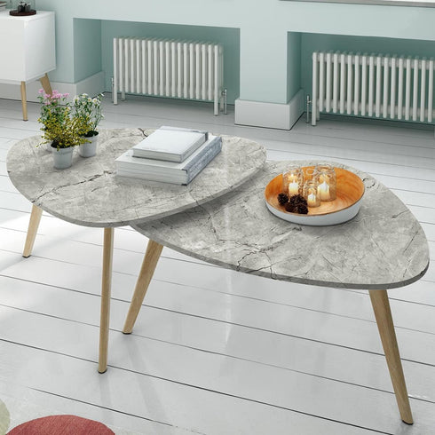 Erfoni Gray Glossy Marble Wallpaper, Peel and Stick Contact Paper for Kitchen Cabinets, 15.8"x118.1"