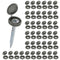 M METERXITY 200-Pack Plastic Hinged Screw Cover Caps, 5mm Shutter Screws with Caps, Fold
