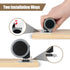 Self Adhesive Caster Wheels Set for Trash Can, Storage Box (4PCS, 1.5")