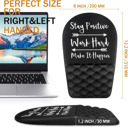 Ergonomic Mouse Pad with Wrist Support, Upgrade Mousepad with Massage Design, Non-Slip PU Base for Pain Relief,
