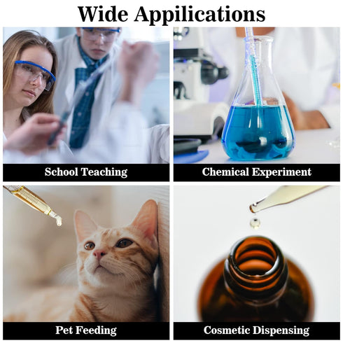 3Pcs Glass Pipettes Dropper, 10ml Graduated Liquid Dropper with Rubber Bulb and Cleaning Brush for Essential Oil
