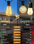 50 Dimmer Bulbs YOYONACY FT Outdoor String Lights - LED Waterproof Patio Lights with Remote - Edison for Porch
