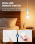 Dimmer, 100FT E26/E27 Bulbs Closet, DEWENWILS Remote Control Light Socket with Wall Mounted Wireless Light Switch