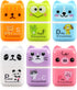 Tamaki 6 Pack Cute Erasers for Kids, Pencil Rubber Eraser with Cover and Roller for Party Favors Gift Supplies (Model B)