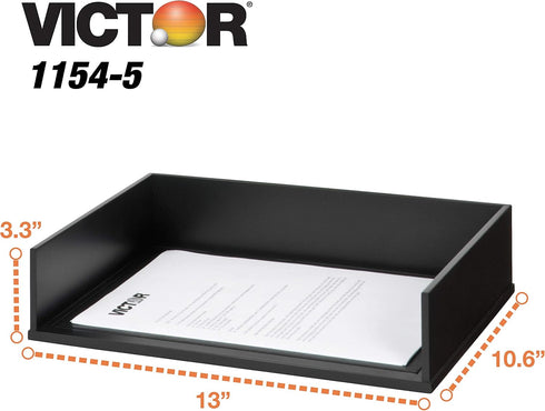 Victor Technology, LLC Midnight Black Desk Tray