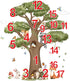 decalmile Woodland Animals Large Tree Wall Stickers Forest Animal Fox Rabbit Hedgehog Wall Decals Kids Room Baby