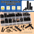 Glarks 405Pcs Roll Pin Assortment Set, 27 Sizes Slotted Spring Pins for Home Improvement and Automotive Repair