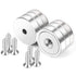 Neosmuk Magnets with Screws,60lbs+ Heavy Duty Rare Earth Neodymium Mounting Magnets with
