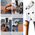 3/8 Inch 10mm Heavy Duty Grommet Tool Kit with 500pcs Golden Grommets, Easy Eyelet Hole Punch Pliers for Fabrics