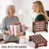 Woodever 450 LBS, One Step Stool for Adults Seniors Kids with Non-Slip Surface, Wood Stepping Stools for High Bed