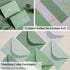 Pack 40, 5x3.5 Inch Gold Foil Thank You Cards - Bulk of with Matching Stickers & Envelopes (Green) Textured Surface