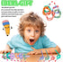 Haawooky 45 Pieces Flexible Soft Colorful Stripe Rubber Pencils with Erasers for Kids Gift