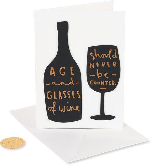 Papyrus Funny Birthday Card, Toast To You