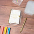 NatSumeBasics A7 Binder Wallet, Clear Mini A7 Budget Binder with Gold Ring, Cash Envelopes, Loose Leaf Folders
