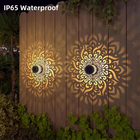 Generic (1PCS) Decorative Solar Mandala Lights, Solar Mandala Lights Outdoor, Mandala Theme Waterproof Fence Light