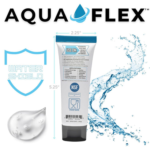 Aqua Flex Premium Silicone Lubricant Grease | NSF Registered Food Grade | Versatile Lube Solution for Pool & Spa