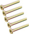uxcell M6 x 45mm Threaded Hex Socket Head Cap Screws, 5 Pcs