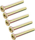 uxcell M6 x 45mm Threaded Hex Socket Head Cap Screws, 5 Pcs