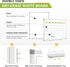 Magnetic Dry Erase Calendar Whiteboard - 24" x 18" Monthly Calendar, Wall Hanging Silver Aluminum Frame for Planning