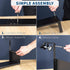VIVO Single or Dual-Tier Hanging Shelf System, Black 12 or 24 inch Shelves for Home and Office Storage Display