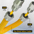 Flextron FTGC-YC38-48 46" Flexible Epoxy Coated Gas Line Connector, Yellow/Stainless Steel