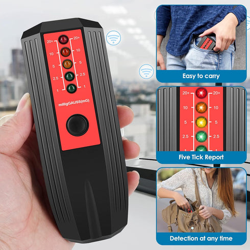 EMF Meter, Electromagnetic Field Radiation Detector, Battery Powered EMF Reader for Ghost Hunting, Industrial Testing