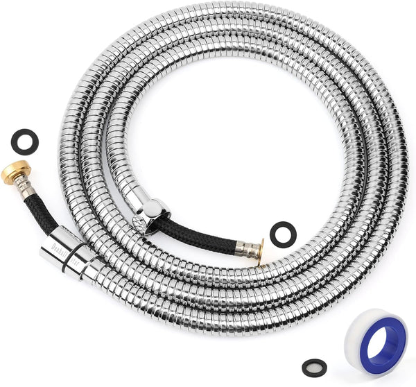 Stainless Steel Shower Head Hose, 59 In Chrome Plated for Hand Held Shower Heads with Copper Core Brass Insert (1)