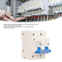 DC Miniature Circuit Breaker, 2 Pole 1000V 125Amp Isolator for Solar PV System, 35mm DIN Rail