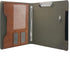 Binder Portfolio Organizer Case with 3-Ring Binder, Padfolio, Clipboard, Color File Folders (Brown, Standard)