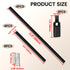 M10 5.9-inch 12-inch Antrader Threaded Extension Rod Black Lighting Fixture Stems with Sloped Ceiling Adapters