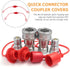 3/8" Hydraulic Quick Connector Dust Protection Cap, Plastic Hose Thread Kit for Tractor Grapple