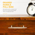 TEHAUX Brass Cabinet Pulls Spacing Minimalist Solid Handles for Wardrobes Cabinets Bedside Tables Stable Installation