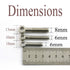 6pcs M6x30mm Eye Bolt Screw, Lifting Ring Eye Bolts 304 Stainless Steel Axle Pin Split Pin Dowel Bolt Ring Screw Loop