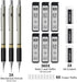 Four Candies Metal Mechanical Pencil Set - 3PCS 0.5, 0.7, 0.9 mm Art Pencils with 360PCS HB Lead Refills & Case