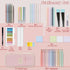 HRFGWDD 52 Set, Set PCS Aesthetic School Supplies with Highlighters, Mechanical Pencils, Color Ink Gel pens, Pencil