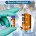 PATIKIL 2ml Autosampler Vial, 100 Pack Pre-Slit Septa HPLC/GC Vials with Screw Cap, Writing Patch for Lab Use