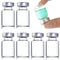 50 Pack 5ml Sealed Sample Vials - Transparent Glass Vials with Self-Healing Injection Port