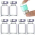 50 Pack 5ml Sealed Sample Vials - Transparent Glass Vials with Self-Healing Injection Port