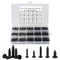 750 Pcs Small/Micro/Tiny/Mini Self-Tapping Screws - M1.7-M3 Phillips Pan Head, Cross Recessed, Carbon Steel (Black)