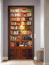 3D 33.5"x84.6"- Decor(2 Sheets/Set) artfanke Retro Bookcase Door Sticker Peel and Stick Self-Adhesive Bookshelf Door