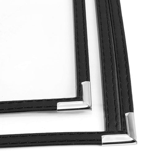 30Pcs 8.5 11 Inch 2 Menu Covers, x Single Page View Transparent Restaurant Menu Holders Double Stitched Recipe Covers